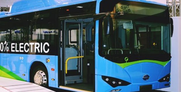 clean energy target with the region’s first e-bus
